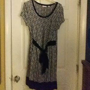 Navy blue adorable t-shirt dress